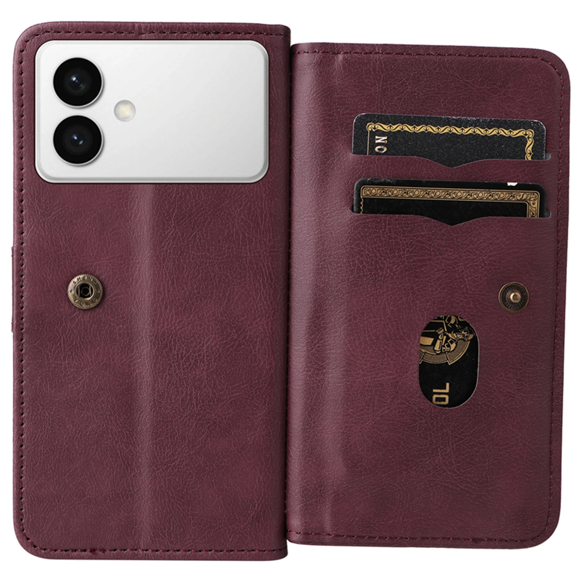 For-Samsung-Galaxy-S26-Edge-Leather-Case-with-10-Card-Holder-Phone-Cover-Stand-Wine-Red