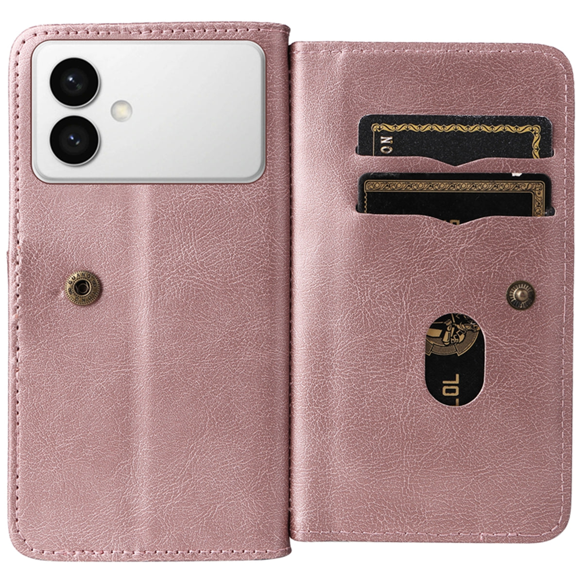 For-Samsung-Galaxy-S26-Edge-Leather-Case-with-10-Card-Holder-Phone-Cover-Stand-Rose-Gold