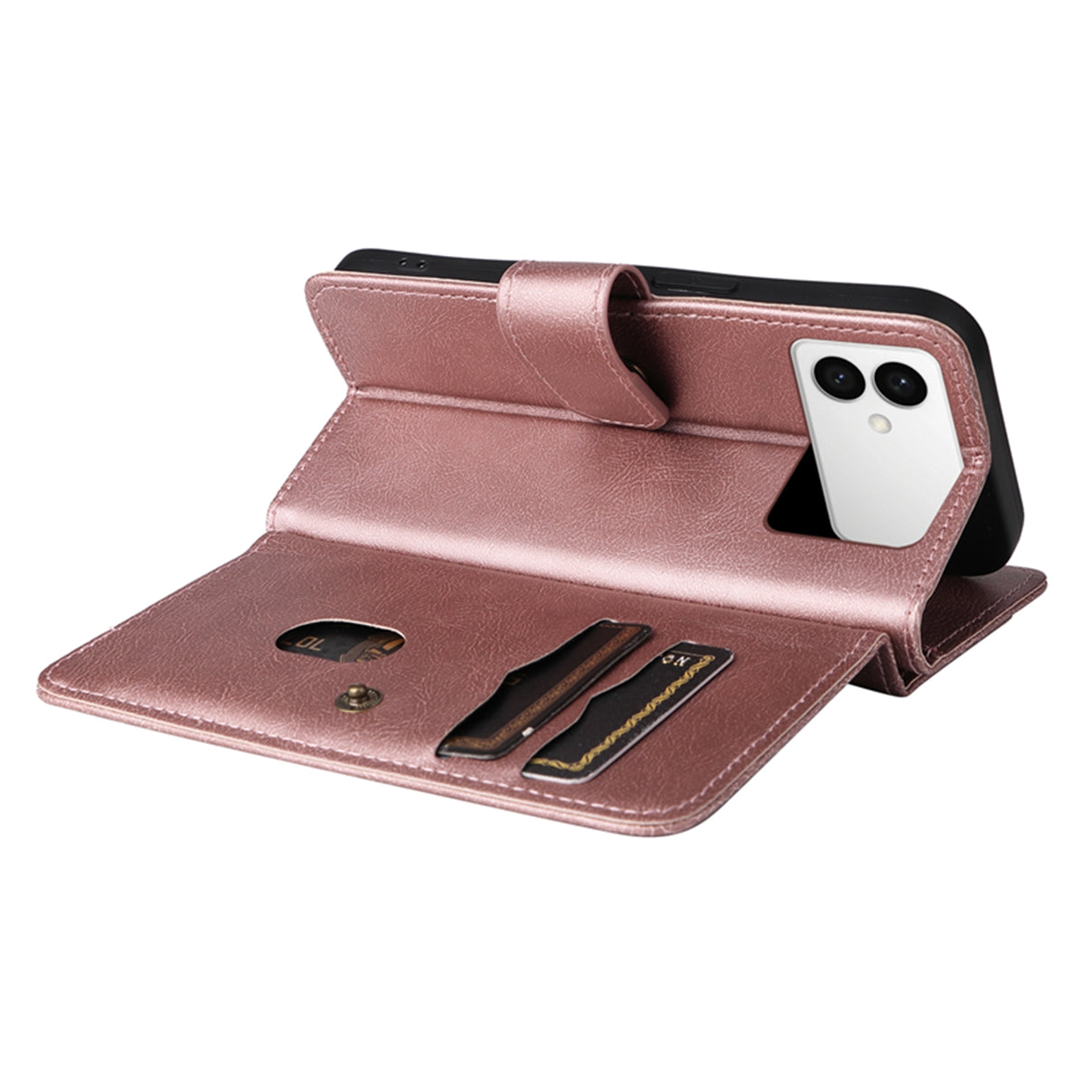 For-Samsung-Galaxy-S26-Edge-Leather-Case-with-10-Card-Holder-Phone-Cover-Stand-Rose-Gold