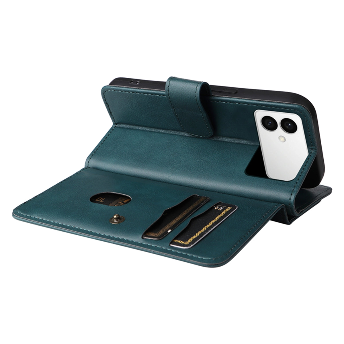 For-Samsung-Galaxy-S26-Edge-Leather-Case-with-10-Card-Holder-Phone-Cover-Stand-Green