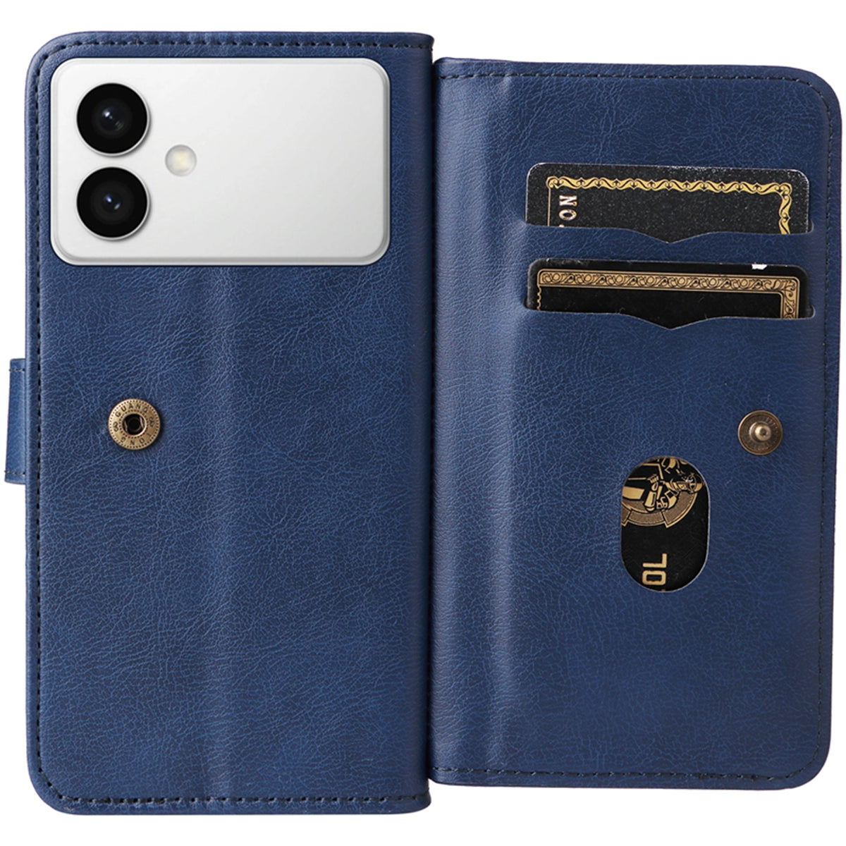 For-Samsung-Galaxy-S26-Edge-Leather-Case-with-10-Card-Holder-Phone-Cover-Stand-Blue
