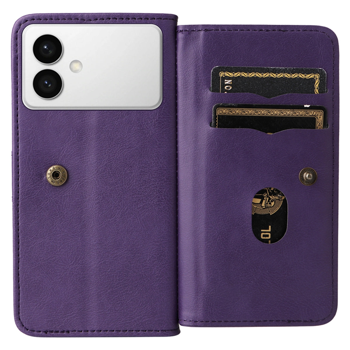 For-Samsung-Galaxy-S26-Edge-Leather-Case-with-10-Card-Holder-Phone-Cover-Stand-Purple