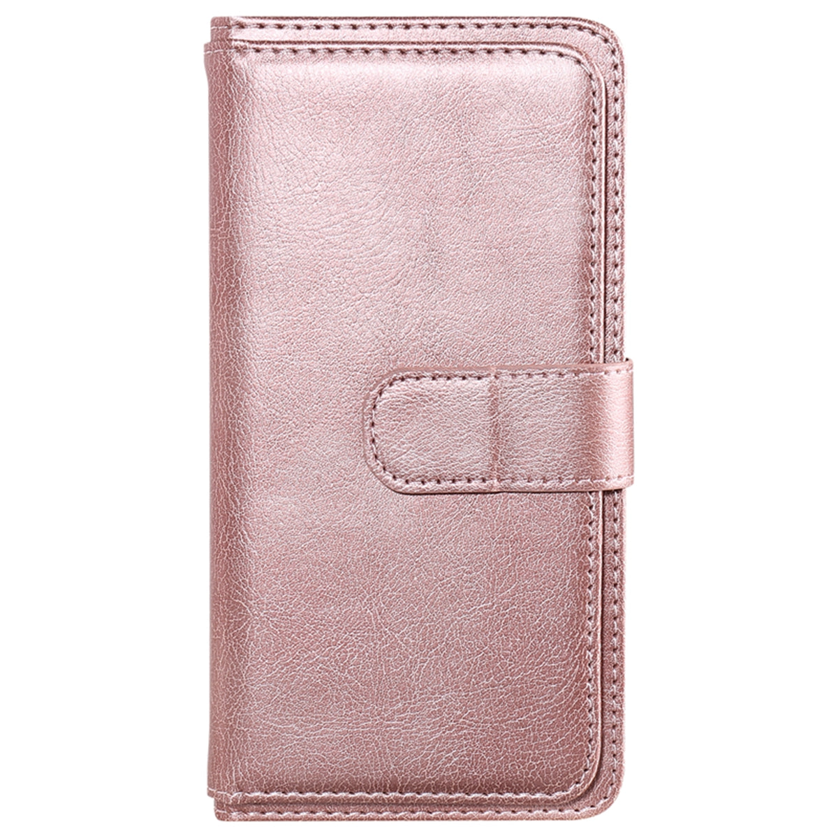 For-Samsung-Galaxy-S26-/-S26-Pro-Leather-Case-with-10-Card-Holder-Phone-Cover-Stand-Rose-Gold