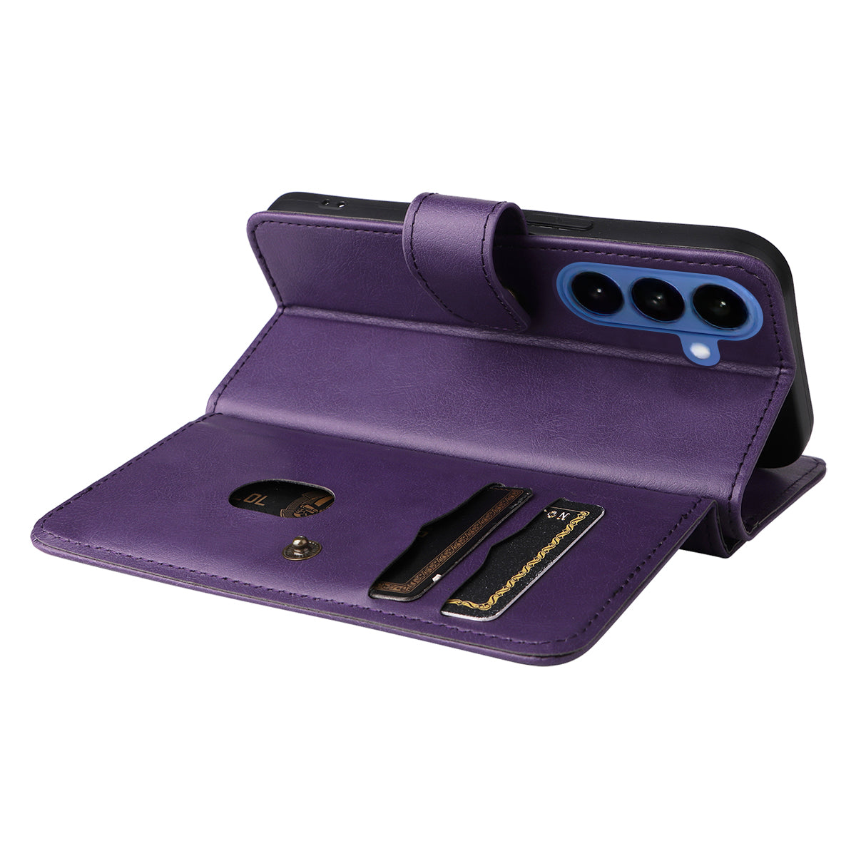 For-Samsung-Galaxy-S26-/-S26-Pro-Leather-Case-with-10-Card-Holder-Phone-Cover-Stand-Purple