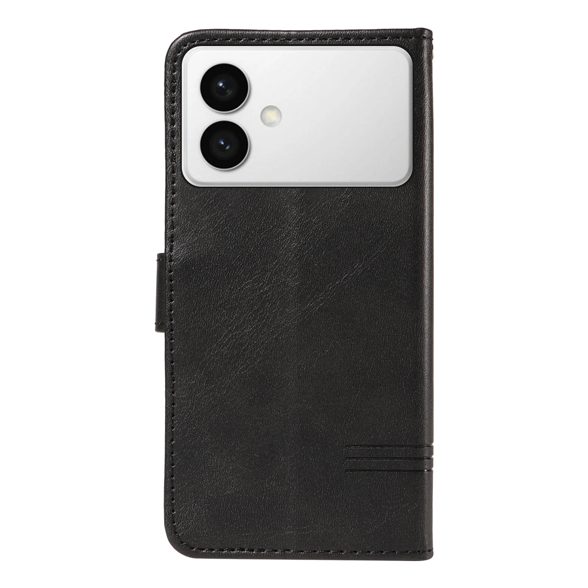 For-Samsung-Galaxy-S26-Edge-Wallet-Case-T-Shape-Lines-Leather-Phone-Cover-Stand-Black