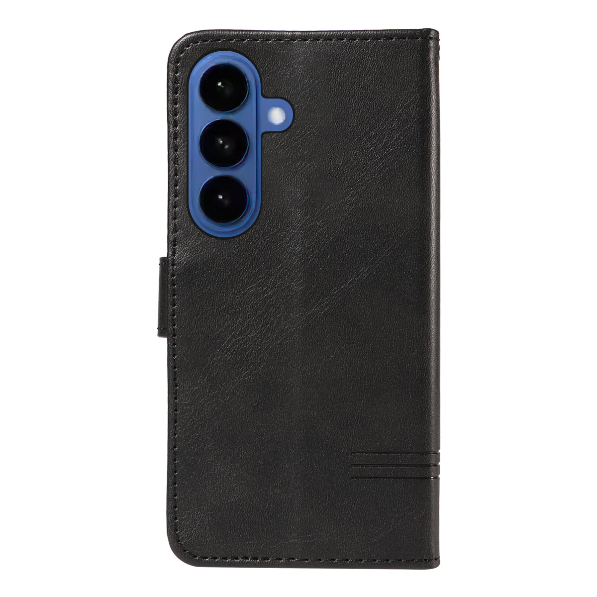 For-Samsung-Galaxy-S26-/-S26-Pro-Wallet-Case-T-Shape-Lines-Leather-Phone-Cover-Stand-Black