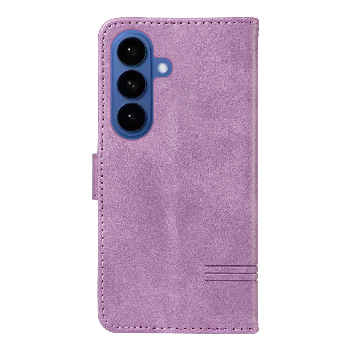 For-Samsung-Galaxy-S26-/-S26-Pro-Wallet-Case-T-Shape-Lines-Leather-Phone-Cover-Stand-Light-Purple