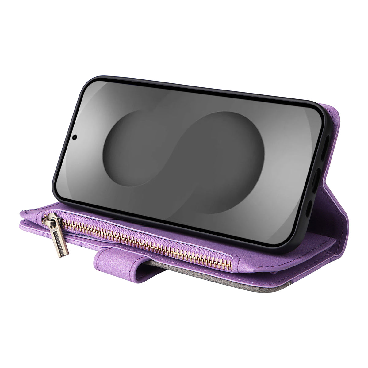 For-Samsung-Galaxy-S26-Ultra-Leather-Case-with-Strap-Zipper-9-Card-Slot-Phone-Cover-Stand-Purple