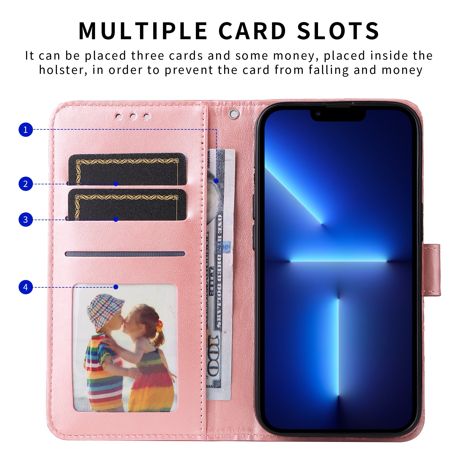 For Xiaomi 17 Pro Max Case Sunflower Imprint Leather Wallet Phone Cover - Pink
