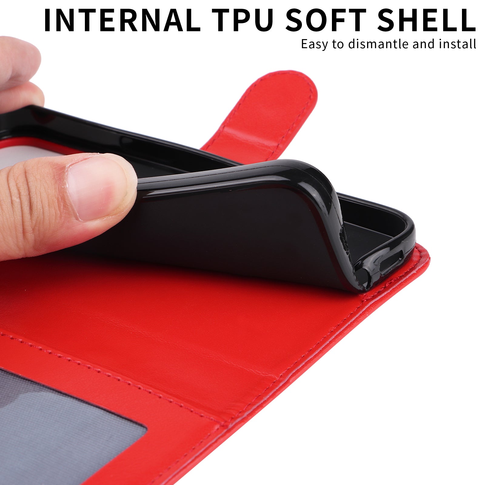 For Xiaomi 17 Pro Max Case Sunflower Imprint Leather Wallet Phone Cover - Red