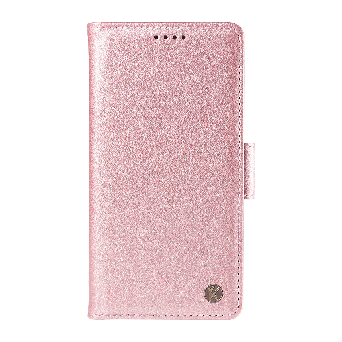 For-Samsung-Galaxy-S26-Edge-Wallet-Phone-Case-YIKATU-YK-003-Leather-Stand-Cover-Rose-Gold