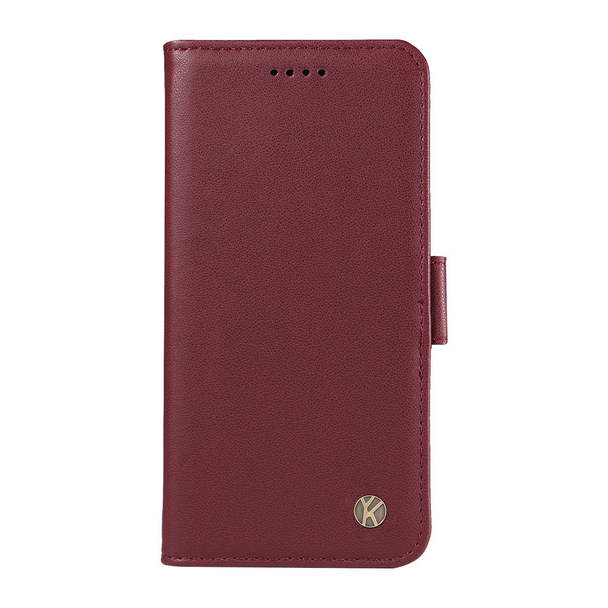 For-Samsung-Galaxy-S26-/-S26-Pro-Wallet-Phone-Case-YIKATU-YK-003-Leather-Stand-Cover-Wine-Red