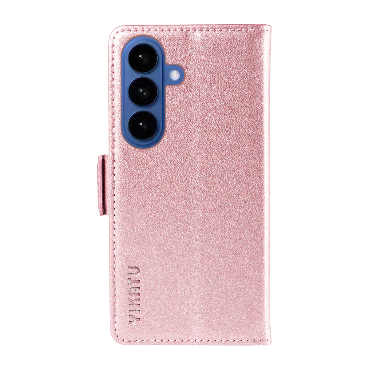 For-Samsung-Galaxy-S26-/-S26-Pro-Wallet-Phone-Case-YIKATU-YK-003-Leather-Stand-Cover-Rose-Gold