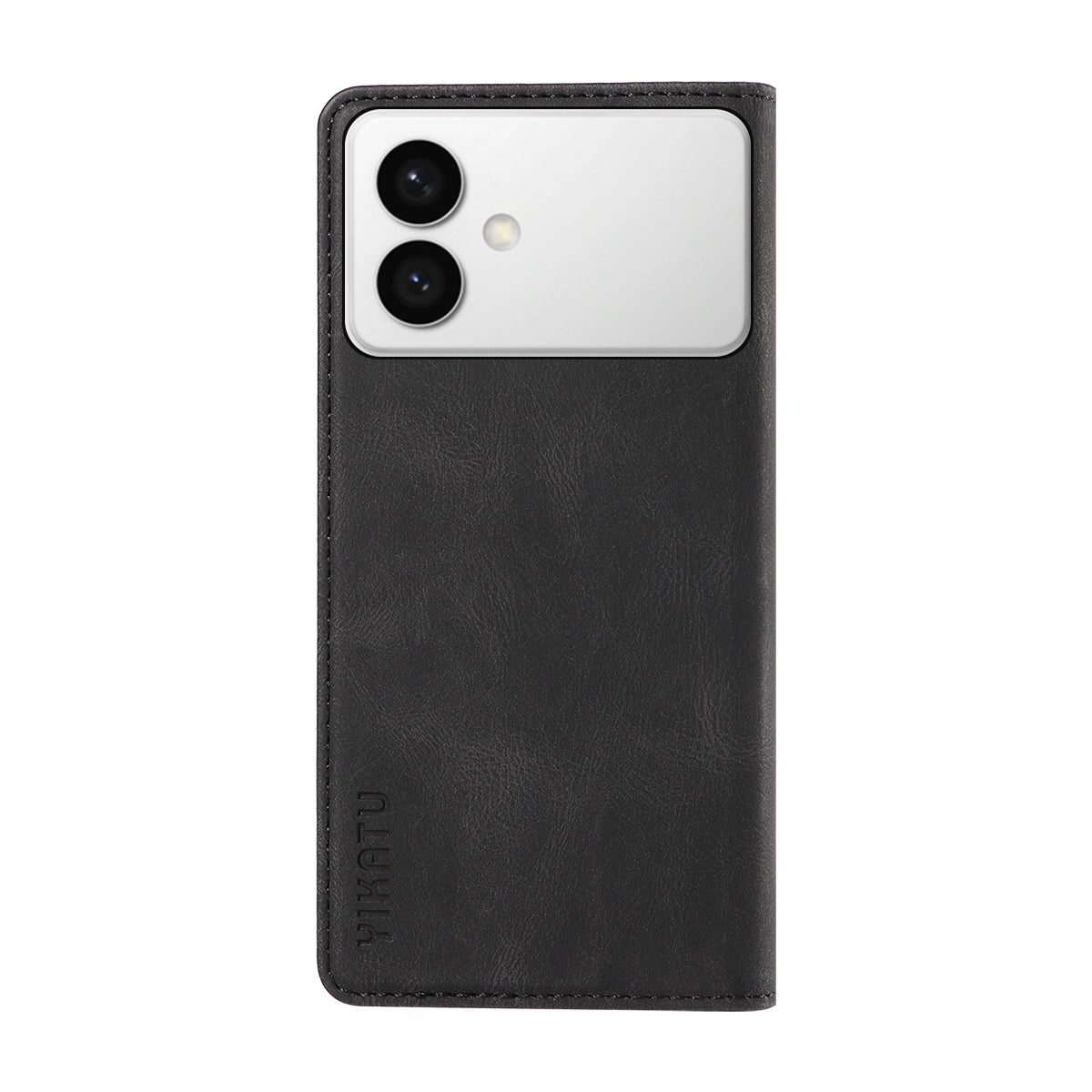 For-Samsung-Galaxy-S26-Edge-Leather-Cover-YIKATU-YK-004-Skin-Touch-Wallet-Phone-Cases-Black