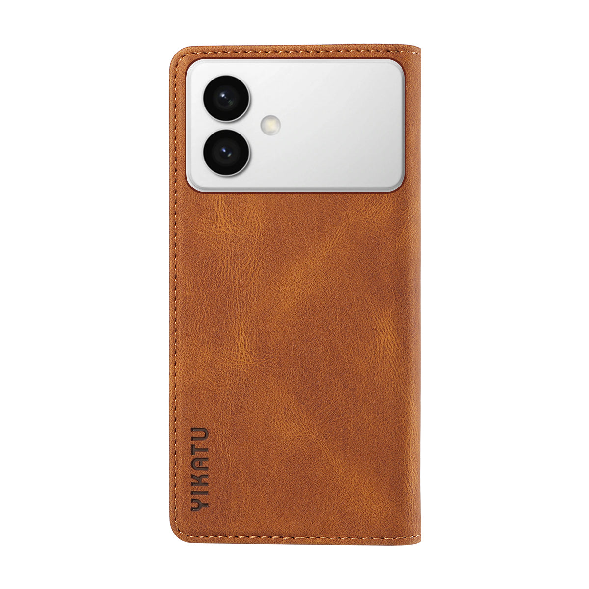 For-Samsung-Galaxy-S26-Edge-Leather-Cover-YIKATU-YK-004-Skin-Touch-Wallet-Phone-Cases-Brown