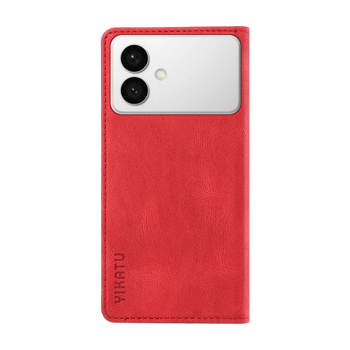 For-Samsung-Galaxy-S26-Edge-Leather-Cover-YIKATU-YK-004-Skin-Touch-Wallet-Phone-Cases-Red