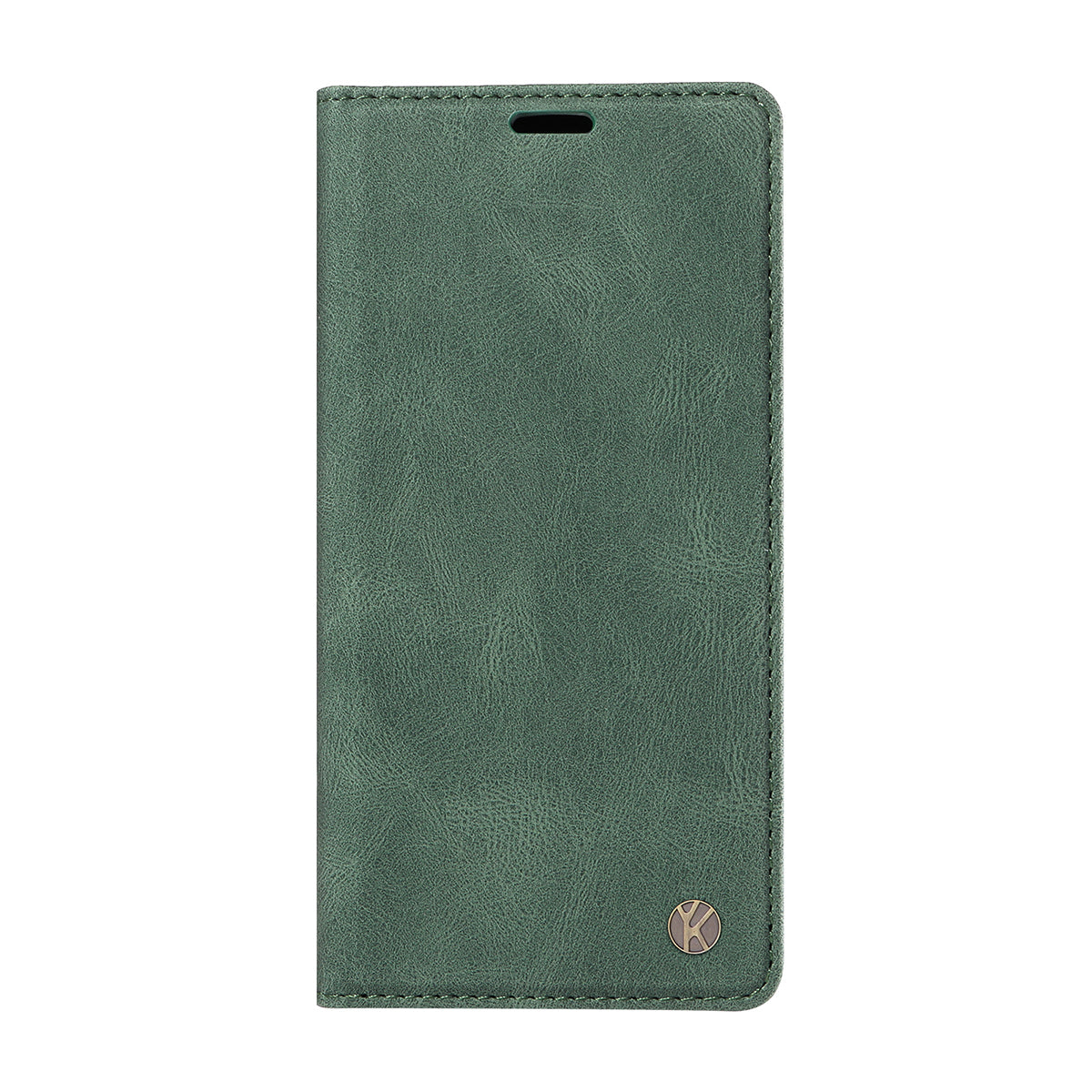 For-Samsung-Galaxy-S26-Edge-Leather-Cover-YIKATU-YK-004-Skin-Touch-Wallet-Phone-Cases-Green