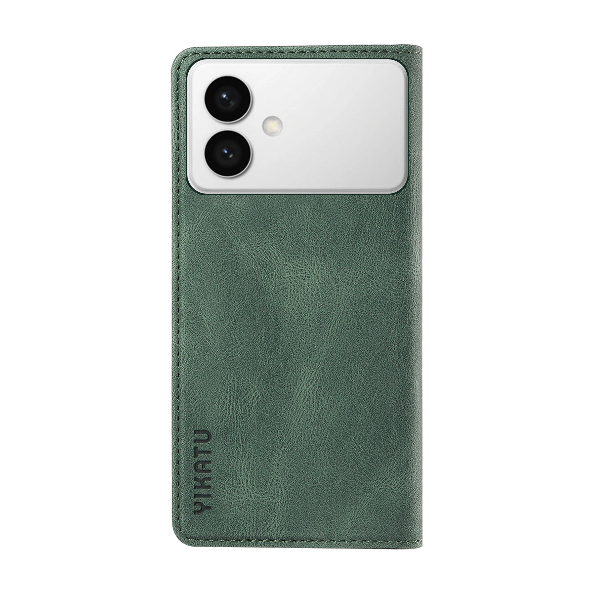 For-Samsung-Galaxy-S26-Edge-Leather-Cover-YIKATU-YK-004-Skin-Touch-Wallet-Phone-Cases-Green