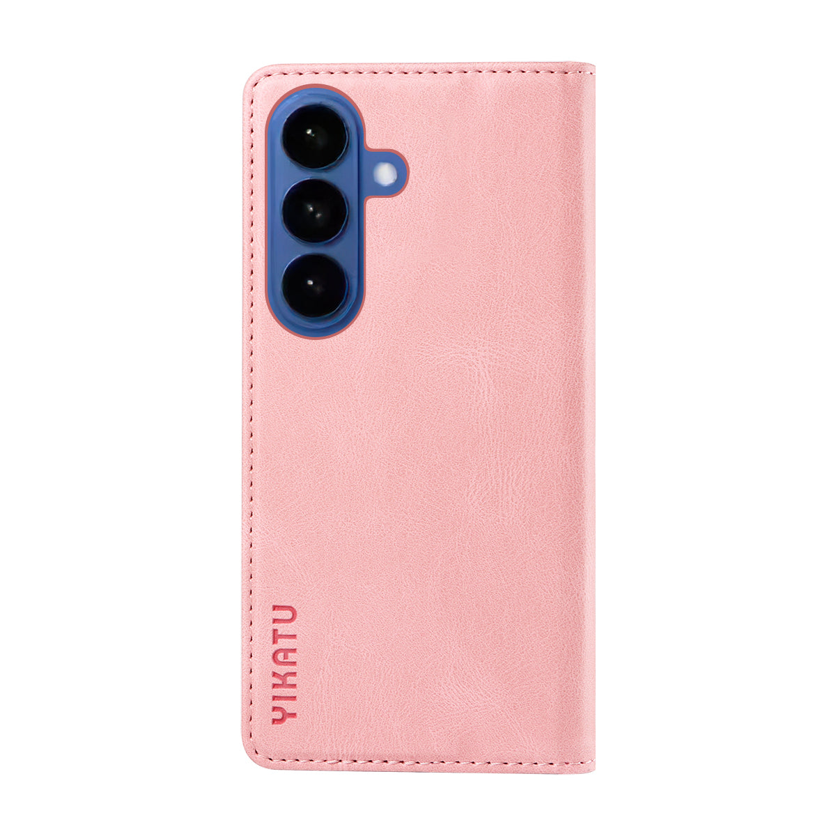 For-Samsung-Galaxy-S26-/-S26-Pro-Leather-Cover-YIKATU-YK-004-Skin-Touch-Wallet-Phone-Cases-Pink