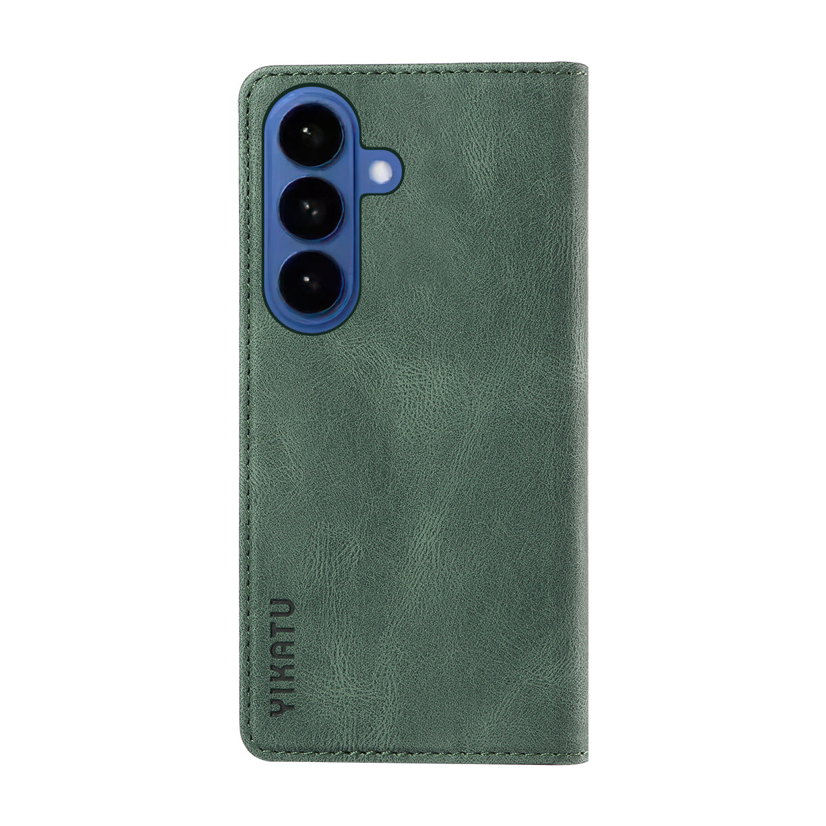 For-Samsung-Galaxy-S26-/-S26-Pro-Leather-Cover-YIKATU-YK-004-Skin-Touch-Wallet-Phone-Cases-Green