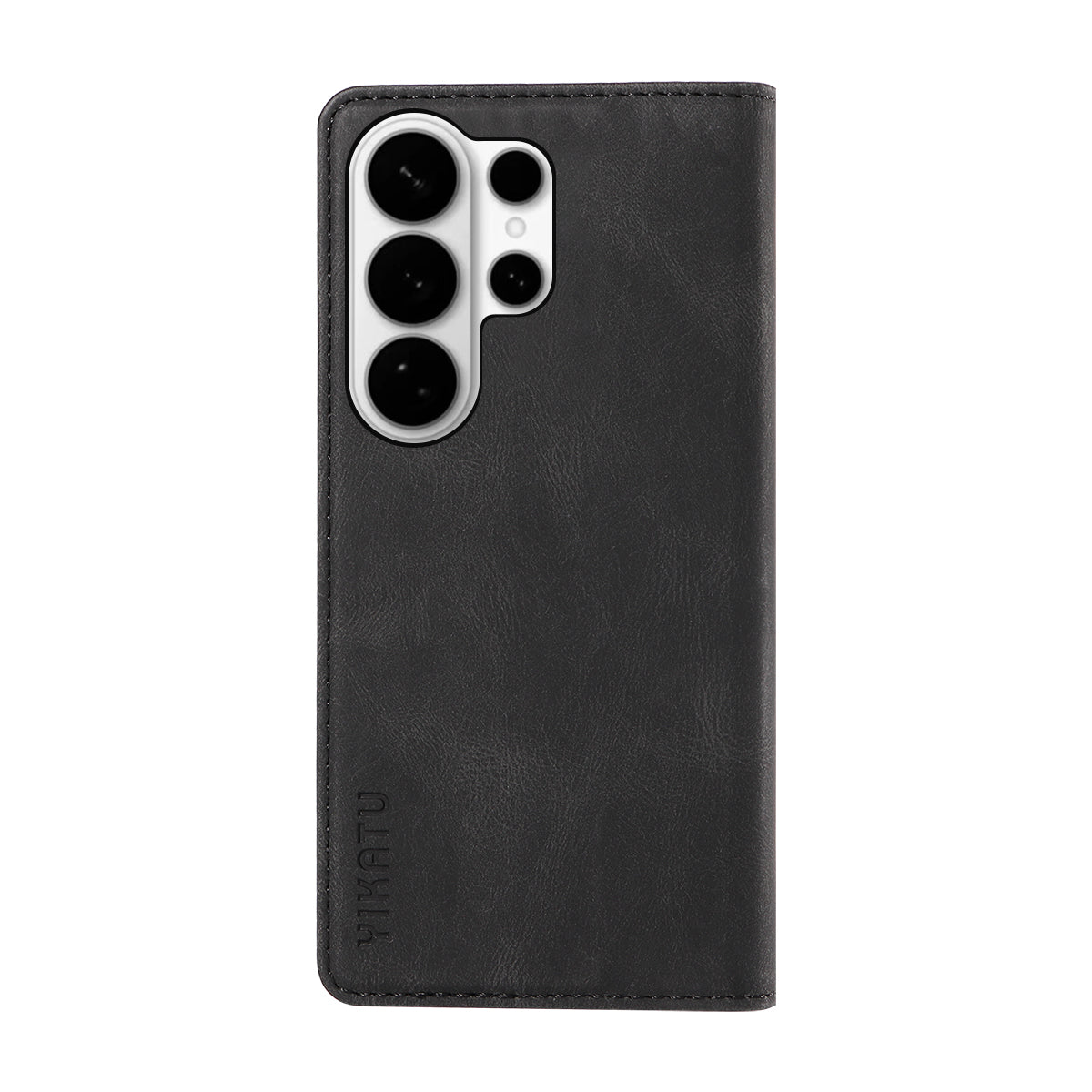 For-Samsung-Galaxy-S26-Ultra-Leather-Cover-YIKATU-YK-004-Skin-Touch-Wallet-Phone-Cases-Black