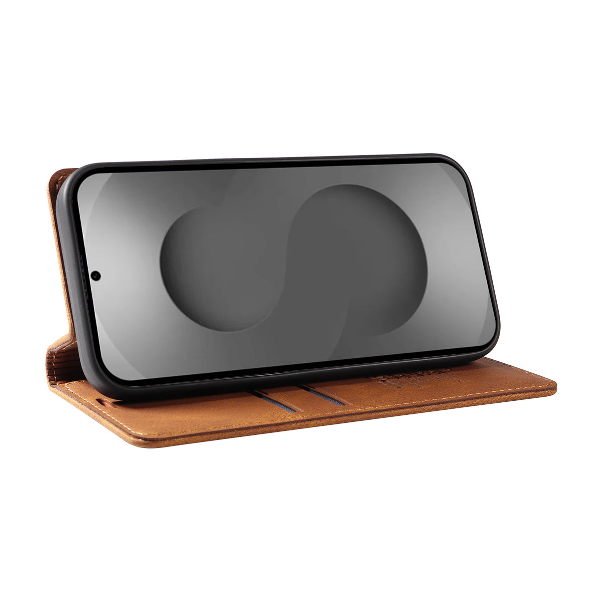 For-Samsung-Galaxy-S26-Ultra-Leather-Cover-YIKATU-YK-004-Skin-Touch-Wallet-Phone-Cases-Brown