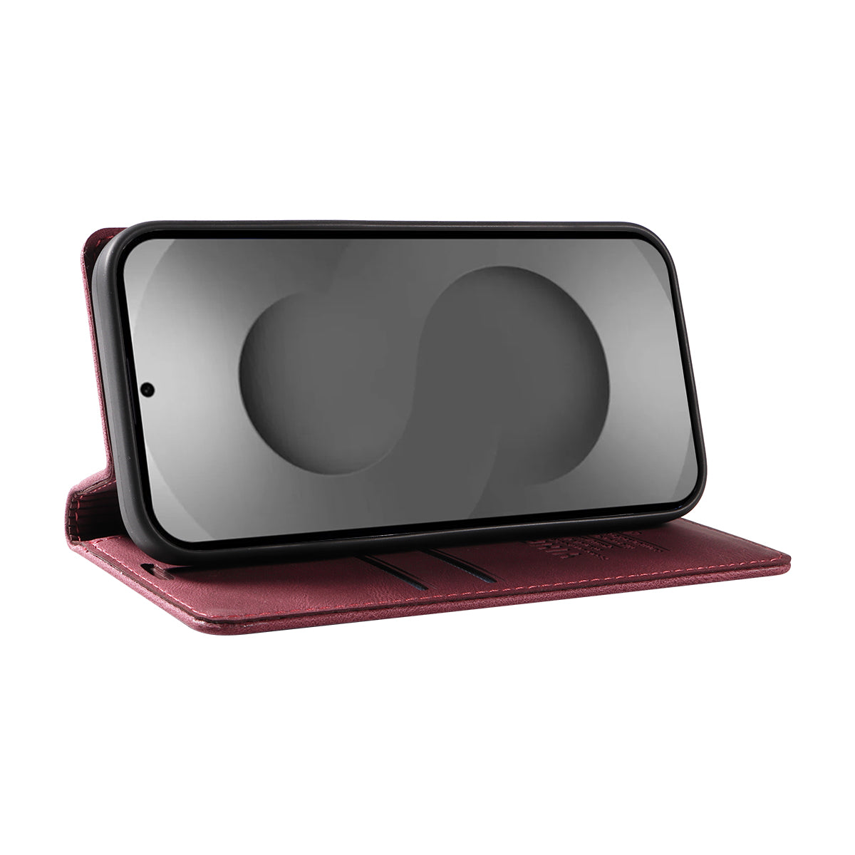 For-Samsung-Galaxy-S26-Ultra-Leather-Cover-YIKATU-YK-004-Skin-Touch-Wallet-Phone-Cases-Wine-Red