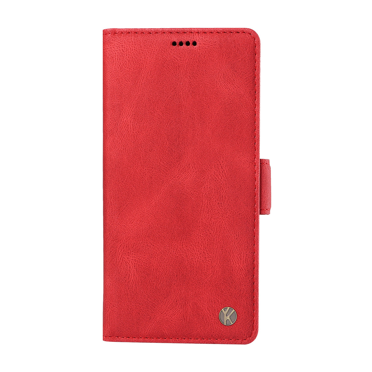 For-Samsung-Galaxy-S26-Edge-Leather-Case-YIKATU-YK-005-Skin-touch-Feeling-Wallet-Phone-Cover-Red
