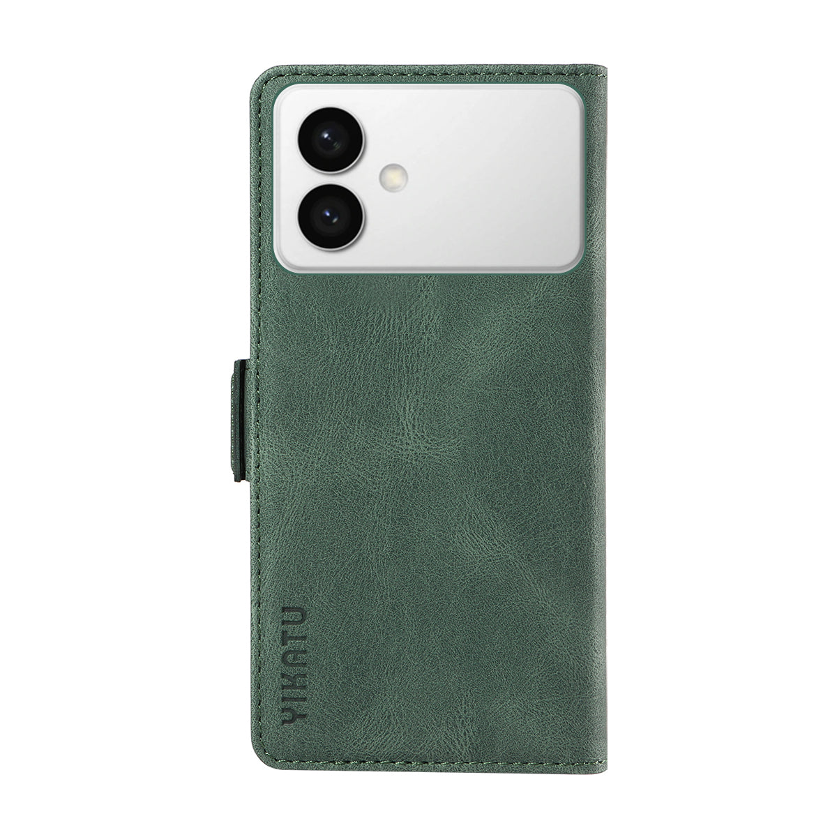 For-Samsung-Galaxy-S26-Edge-Leather-Case-YIKATU-YK-005-Skin-touch-Feeling-Wallet-Phone-Cover-Green