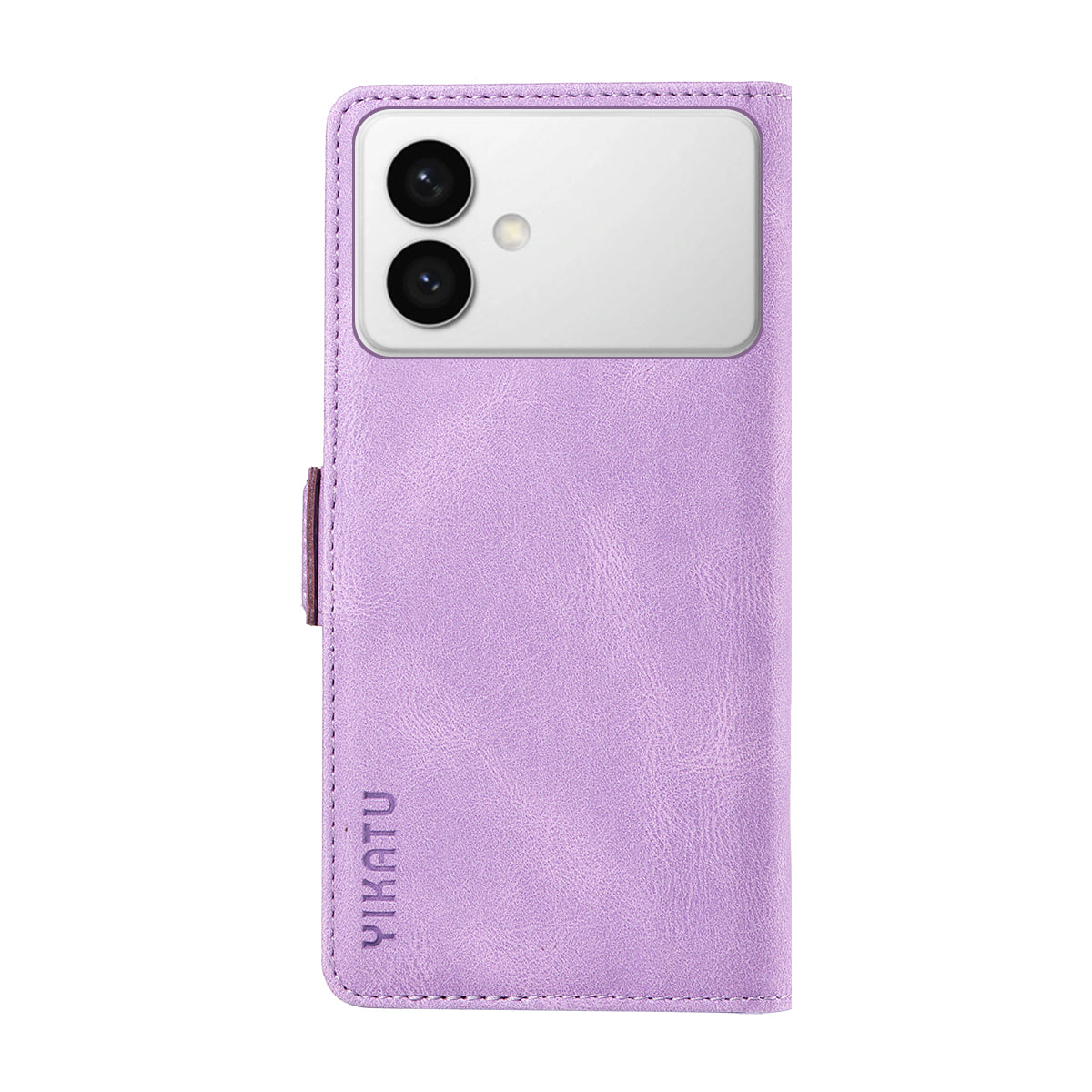 For-Samsung-Galaxy-S26-Edge-Leather-Case-YIKATU-YK-005-Skin-touch-Feeling-Wallet-Phone-Cover-Purple