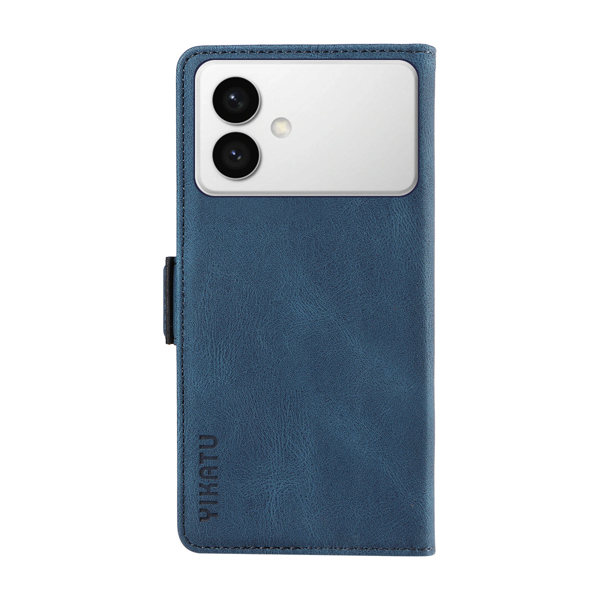 For-Samsung-Galaxy-S26-Edge-Leather-Case-YIKATU-YK-005-Skin-touch-Feeling-Wallet-Phone-Cover-Blue