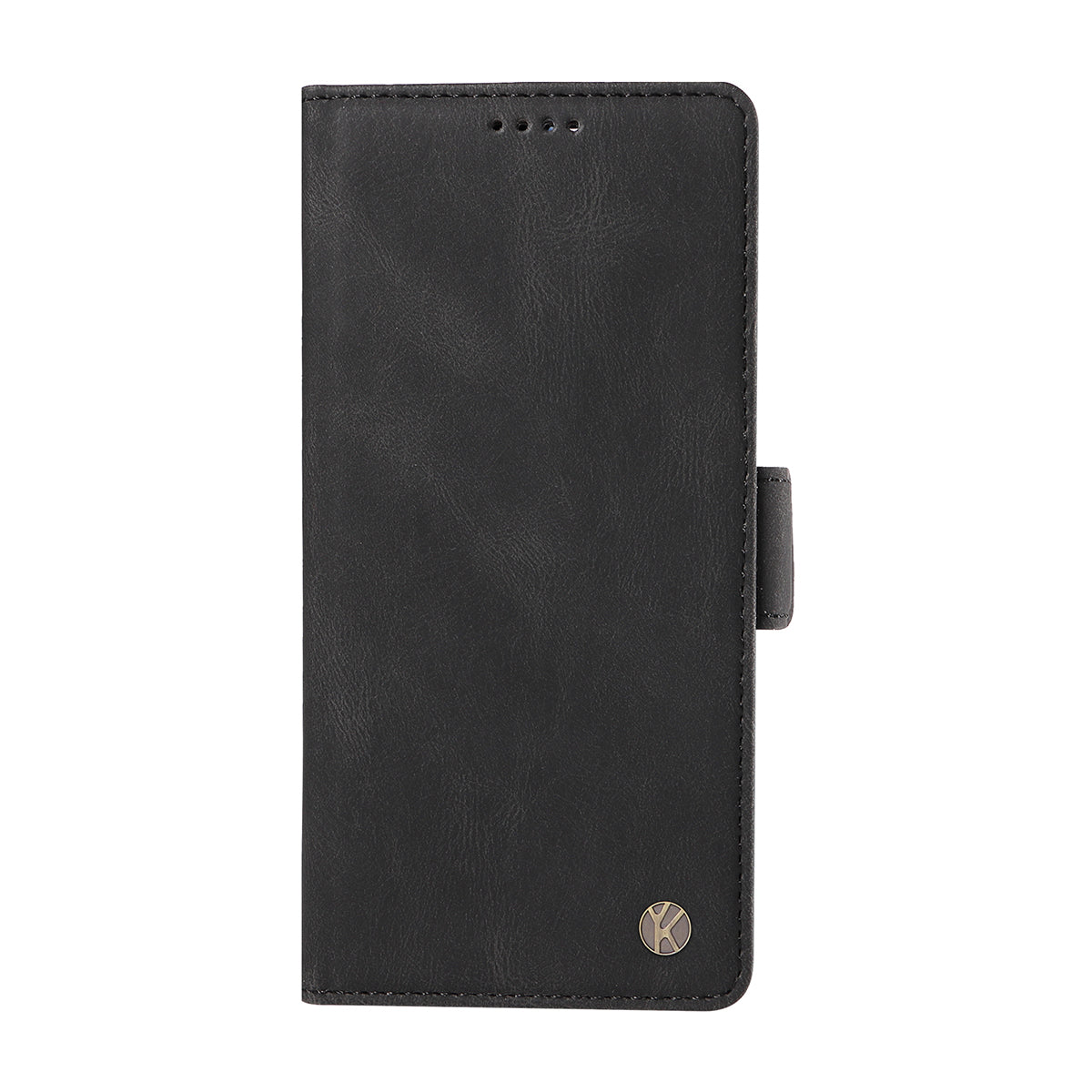 For-Samsung-Galaxy-S26-Ultra-Leather-Case-YIKATU-YK-005-Skin-touch-Feeling-Wallet-Phone-Cover-Black