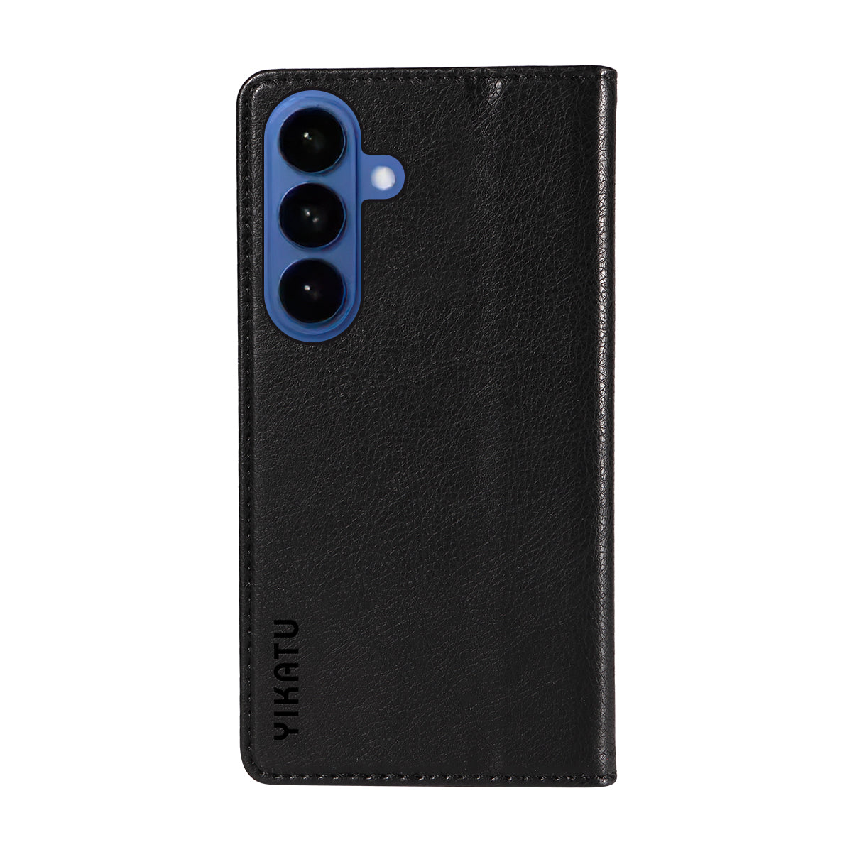 For-Samsung-Galaxy-S26-/-S26-Pro-Wallet-Case-YIKATU-YK-006-Magnetic-Closure-Leather-Phone-Cover-Litchi-Texture-Black