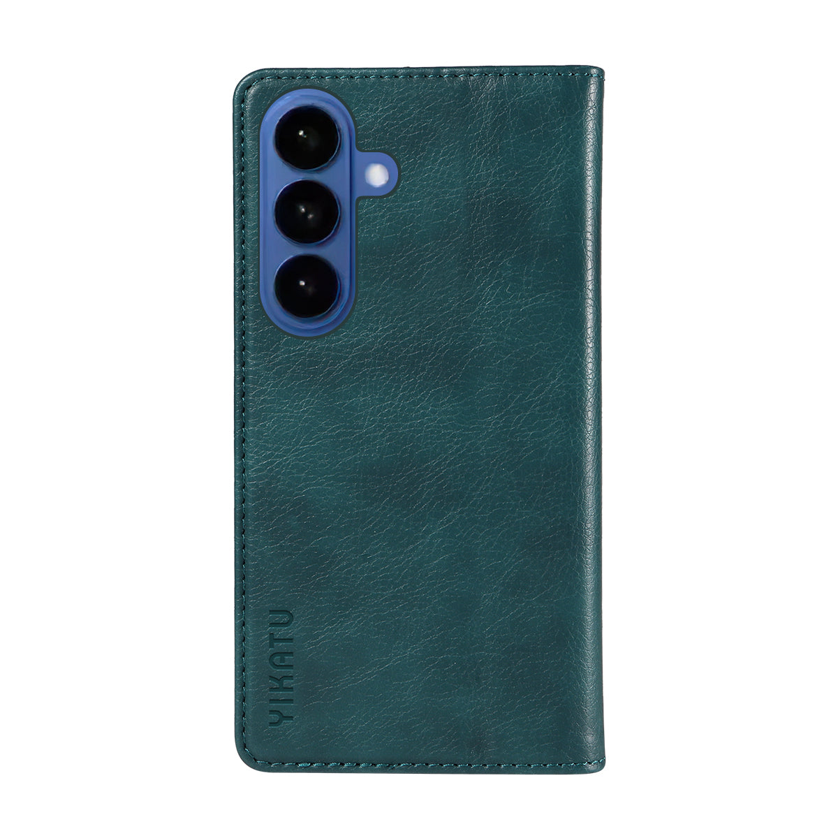 For-Samsung-Galaxy-S26-/-S26-Pro-Wallet-Case-YIKATU-YK-006-Magnetic-Closure-Leather-Phone-Cover-Litchi-Texture-Blue
