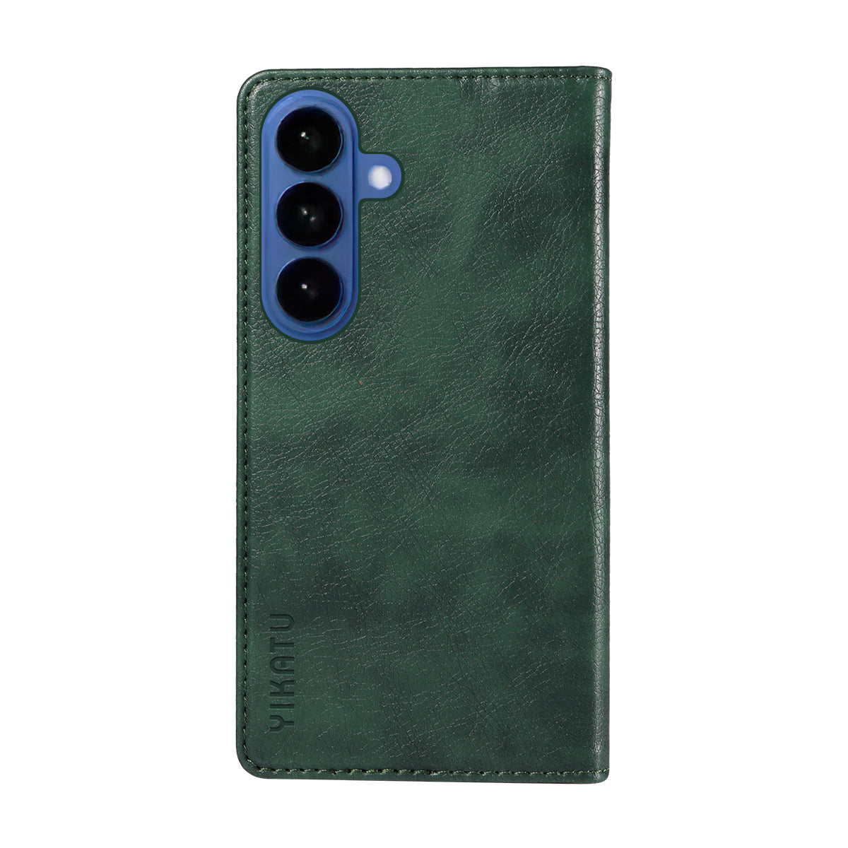 For-Samsung-Galaxy-S26-/-S26-Pro-Wallet-Case-YIKATU-YK-006-Magnetic-Closure-Leather-Phone-Cover-Litchi-Texture-Green