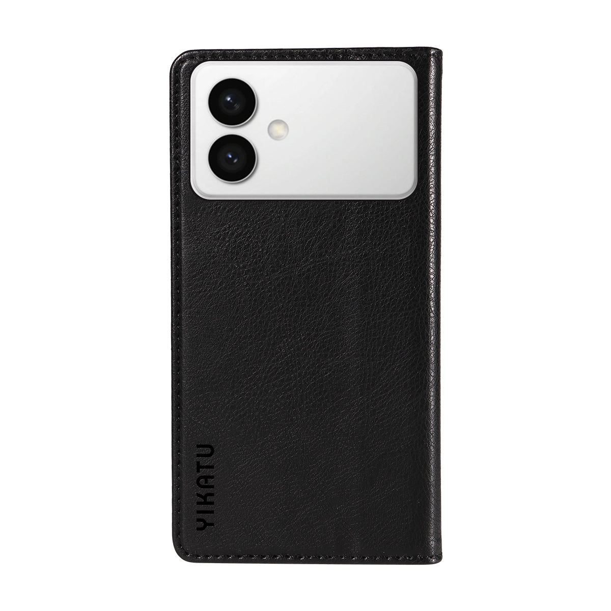 For-Samsung-Galaxy-S26-Edge-Wallet-Case-YIKATU-YK-006-Magnetic-Closure-Leather-Phone-Cover-Litchi-Texture-Black