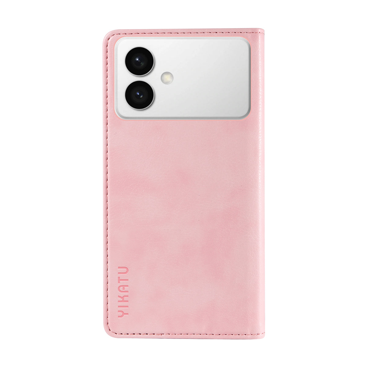 For-Samsung-Galaxy-S26-Edge-Wallet-Case-YIKATU-YK-006-Magnetic-Closure-Leather-Phone-Cover-Litchi-Texture-Pink
