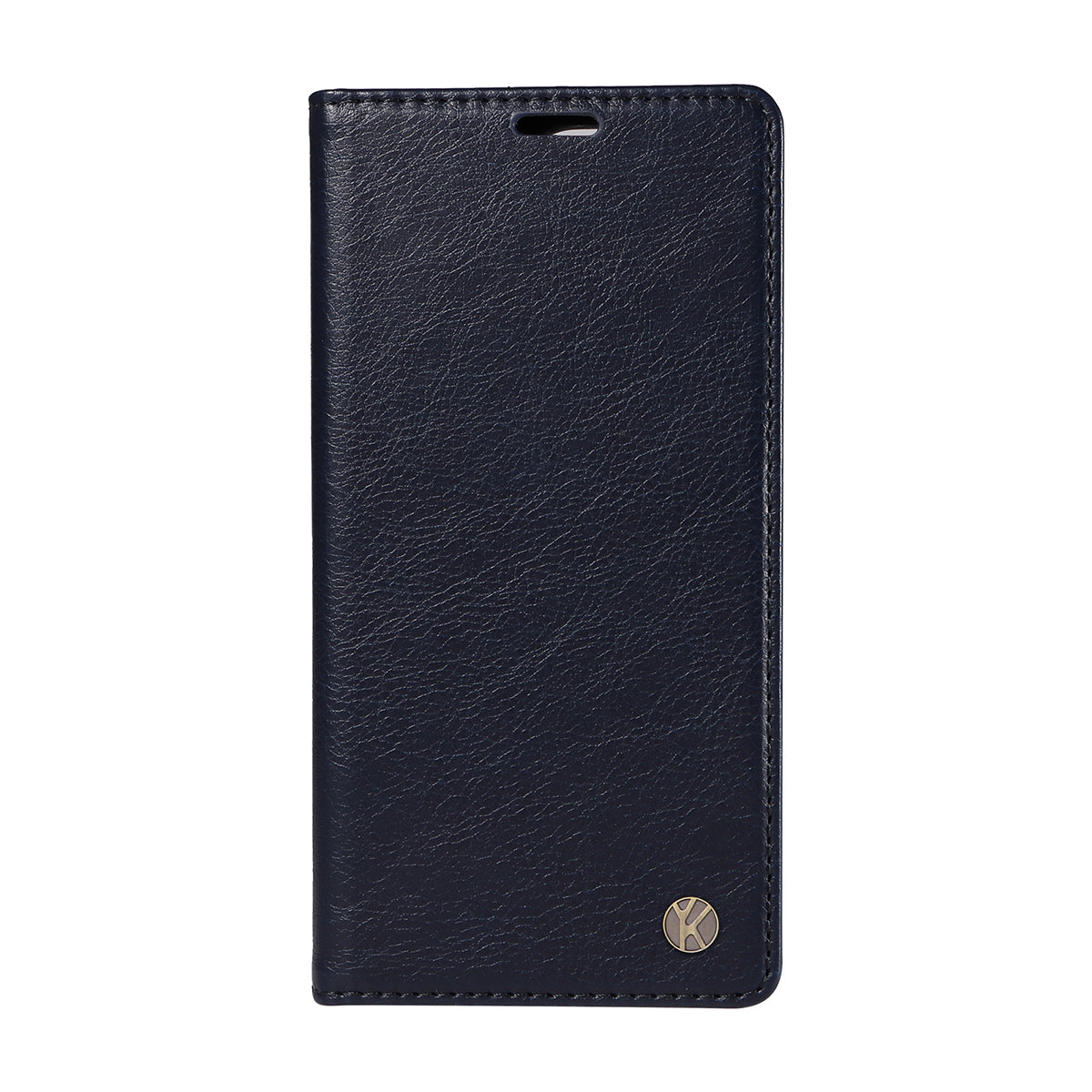 For-Samsung-Galaxy-S26-Edge-Wallet-Case-YIKATU-YK-006-Magnetic-Closure-Leather-Phone-Cover-Litchi-Texture-Navy-Blue