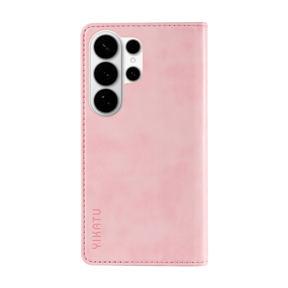 For-Samsung-Galaxy-S26-Ultra-Wallet-Case-YIKATU-YK-006-Magnetic-Closure-Leather-Phone-Cover-Litchi-Texture-Pink