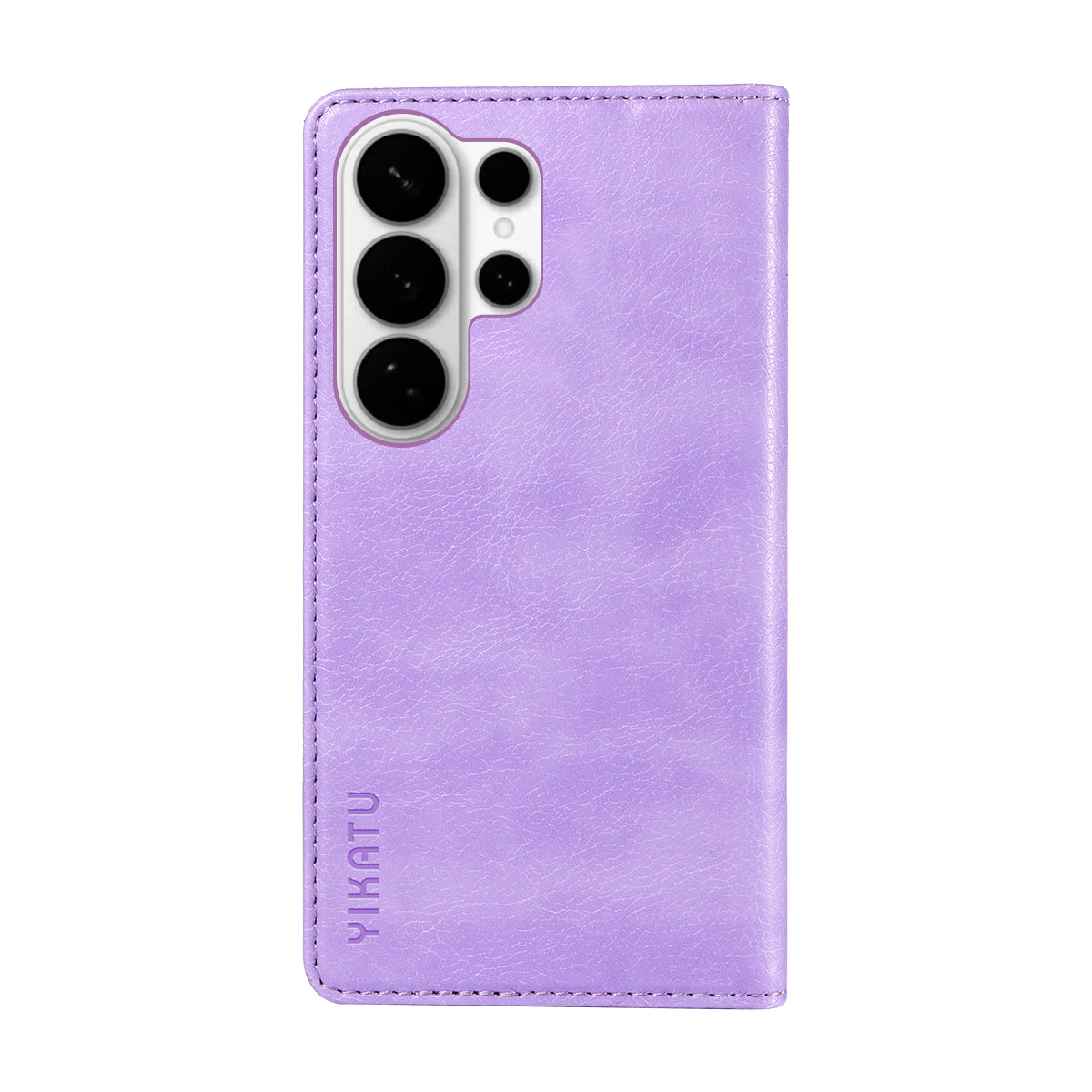 For-Samsung-Galaxy-S26-Ultra-Wallet-Case-YIKATU-YK-006-Magnetic-Closure-Leather-Phone-Cover-Litchi-Texture-Purple