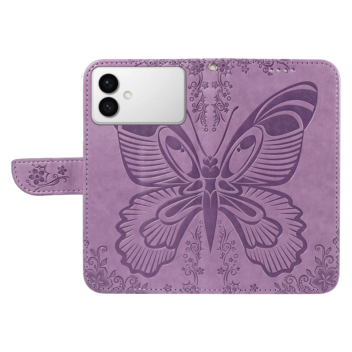 For-Samsung-Galaxy-S26-Edge-Case-Butterfly-Pattern-PU-Leather-Folio-Flip-Phone-Cover-Light-Purple
