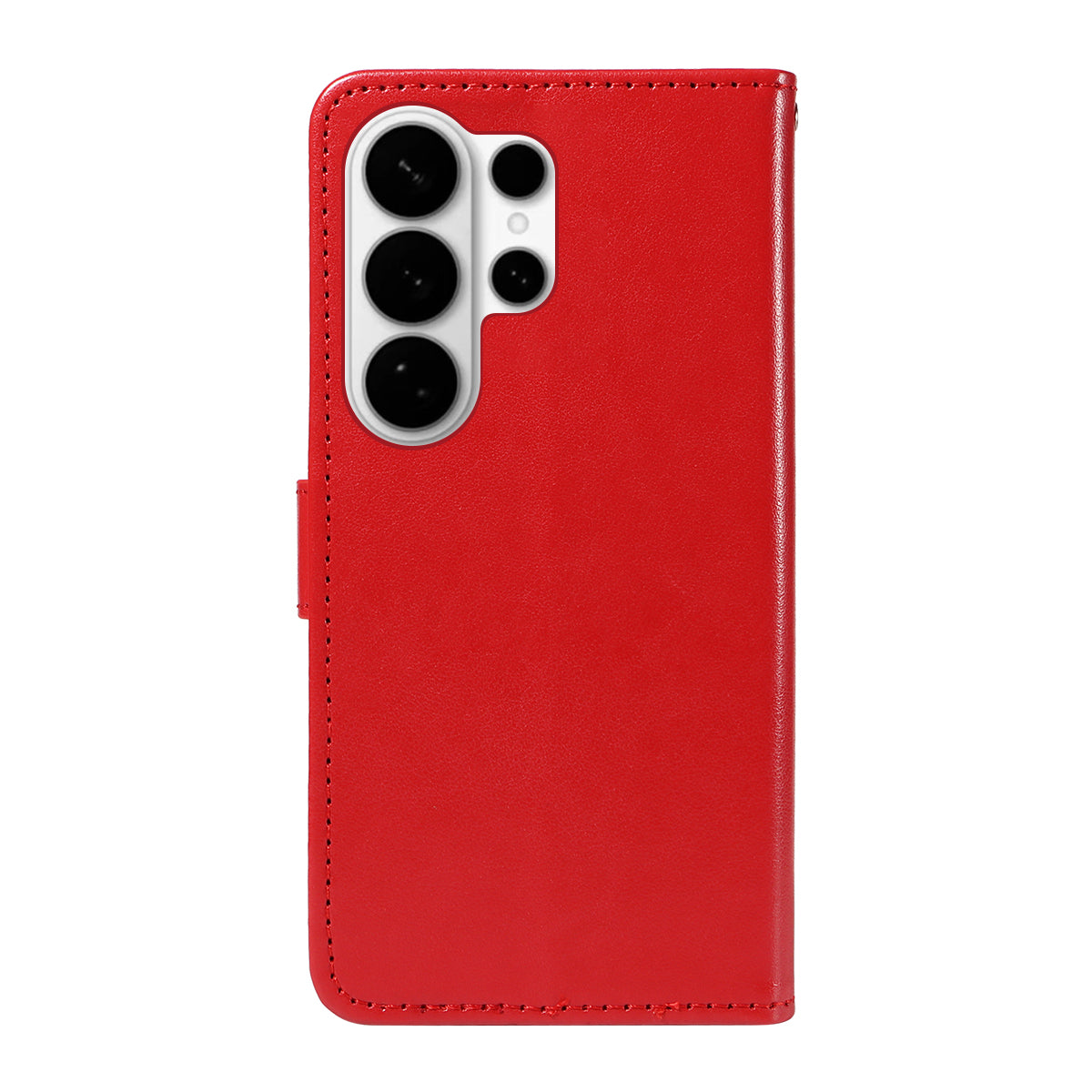For-Samsung-Galaxy-S26-Ultra-Leather-Wallet-Case-Cat-Bee-Pattern-Phone-Cover-Stand-Red