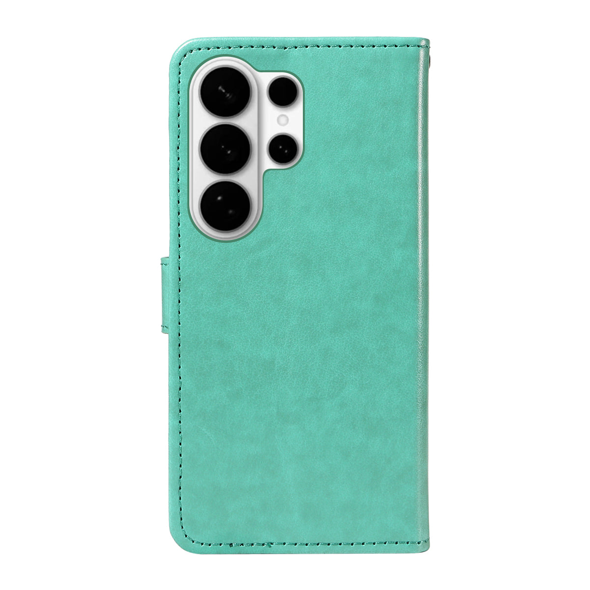 For-Samsung-Galaxy-S26-Ultra-Leather-Wallet-Case-Cat-Bee-Pattern-Phone-Cover-Stand-Green