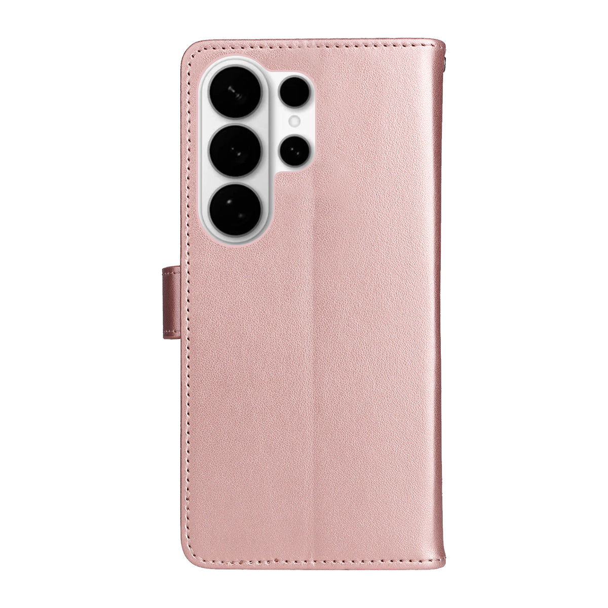 For-Samsung-Galaxy-S26-Ultra-Leather-Wallet-Case-Cat-Bee-Pattern-Phone-Cover-Stand-Rose-Gold
