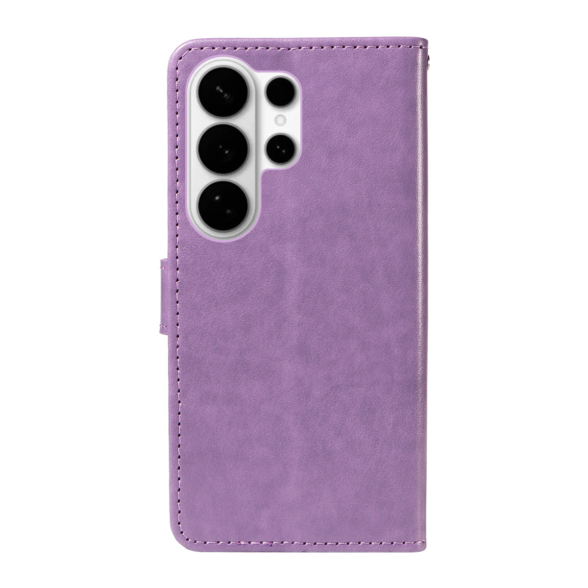 For-Samsung-Galaxy-S26-Ultra-Leather-Wallet-Case-Cat-Bee-Pattern-Phone-Cover-Stand-Purple