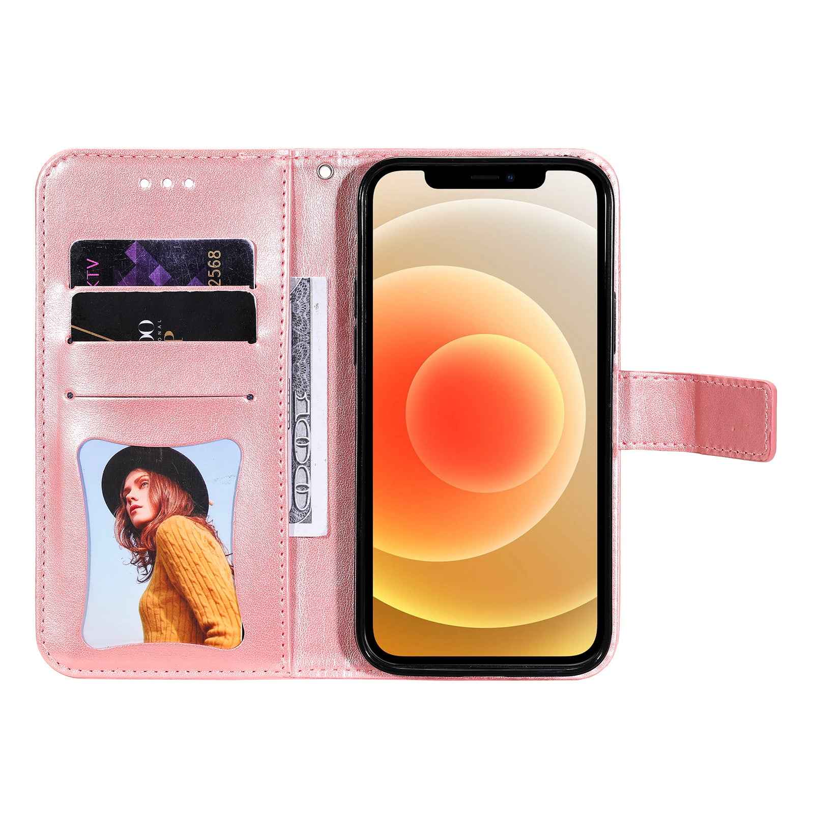 For Xiaomi 17 Pro Case Floral Pattern PU Leather Wallet Stand Phone Cover - Pink