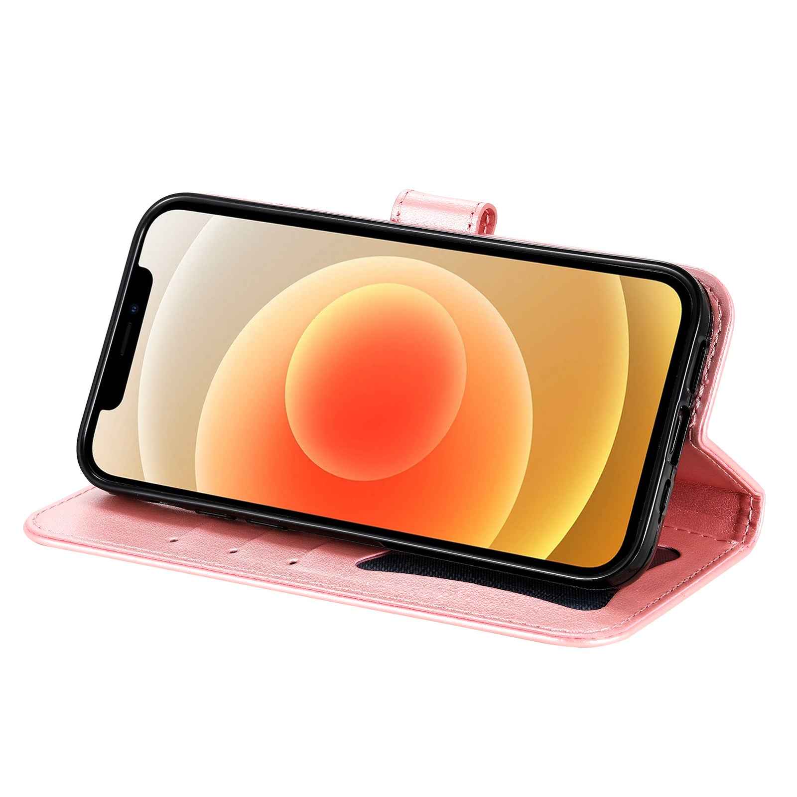 For Xiaomi 17 Pro Case Floral Pattern PU Leather Wallet Stand Phone Cover - Pink