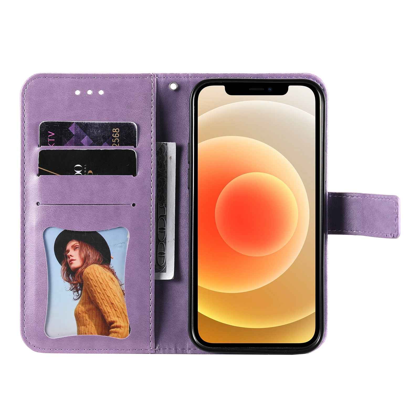 For Xiaomi 17 Pro Case Floral Pattern PU Leather Wallet Stand Phone Cover - Purple