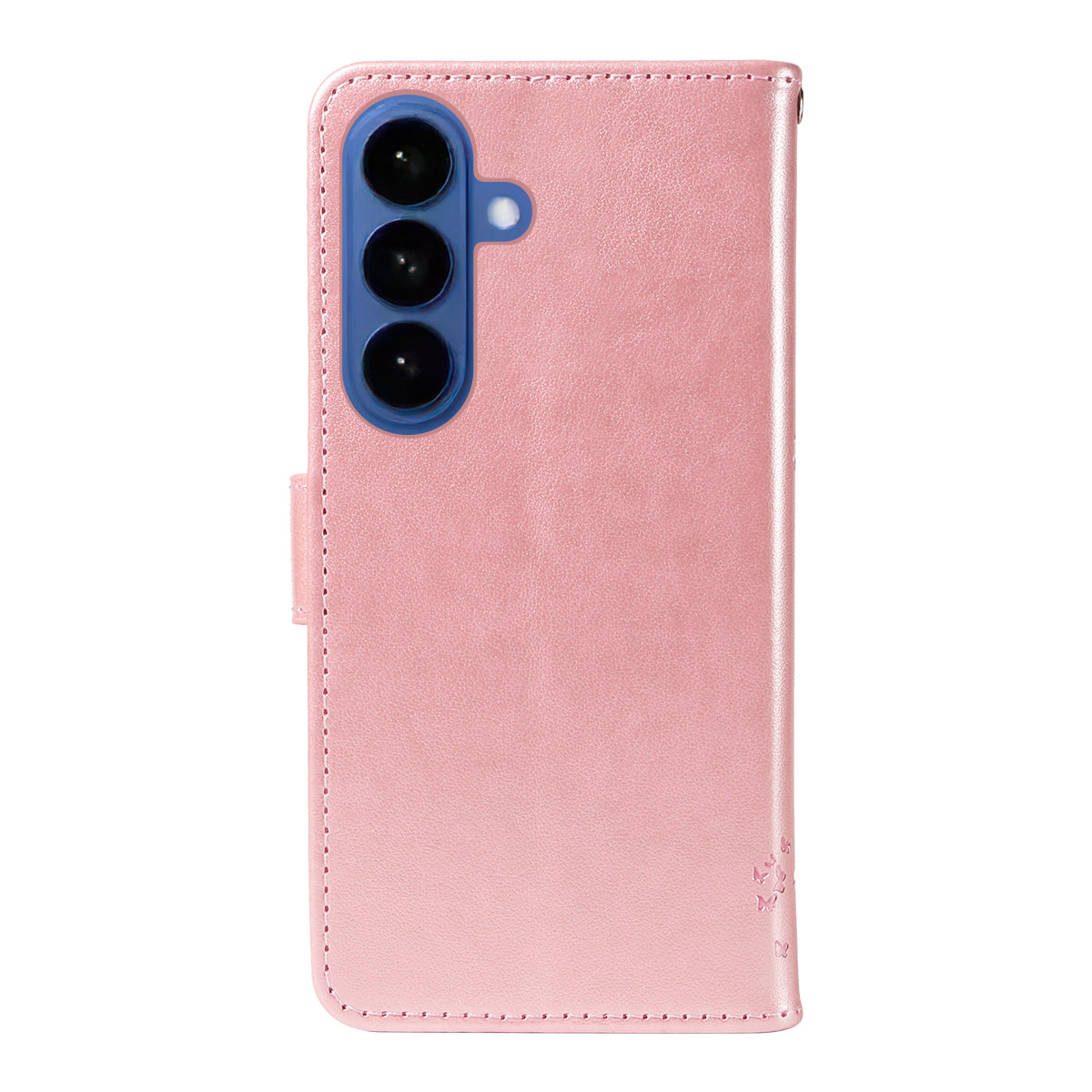 For-Samsung-Galaxy-S26-/-S26-Pro-Phone-Case-with-Stand-Cat-Tree-Pattern-Leather-Wallet-Mobile-Cover-Rose-Gold