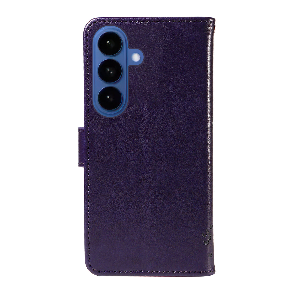For-Samsung-Galaxy-S26-/-S26-Pro-Phone-Case-with-Stand-Cat-Tree-Pattern-Leather-Wallet-Mobile-Cover-Purple